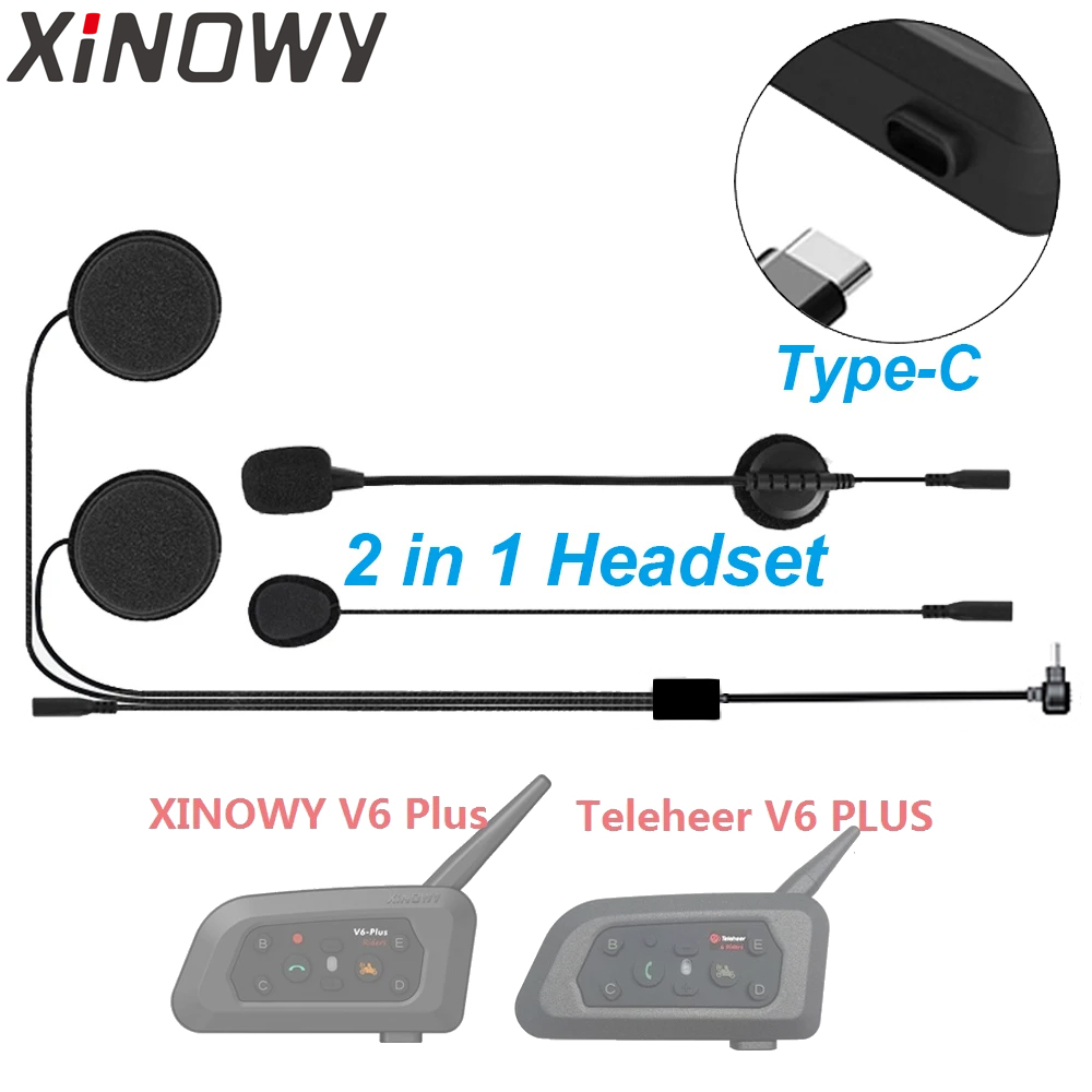 Wired Earphone Mic - Type-Cイヤホンスピーカーアクセサリー デュアルマイク Teleheer V6 Plus T6