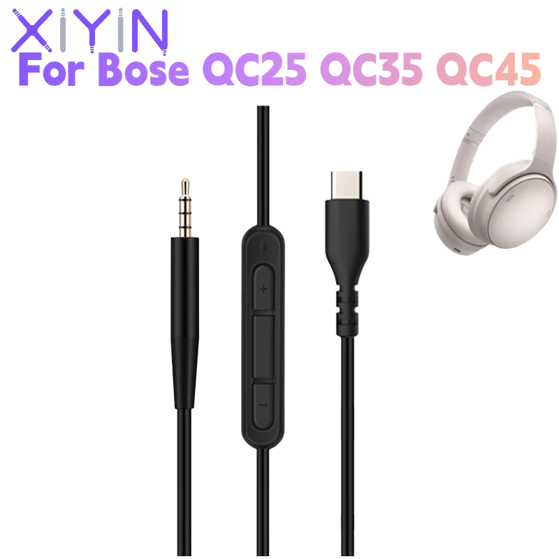 Wired Earphone Mic - 交換用1.4メートルDACタイプC USB C - 2.5mmオーディオケーブル Bose