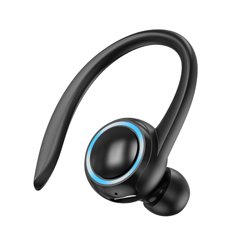 Sports Earphone Hook - ミニシングルイヤーイヤーフック型Bluetoothヘッドセット、スポーツやビジネス向けワイヤレス、長時間再生可能