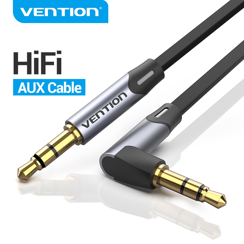 Wired Earphone Mic - ベント-カーヘッドフォン用オーディオケーブル,3.5mm,90度直角,3.5 aux,xiaomi beatsスピーカー用,mp4 aux
