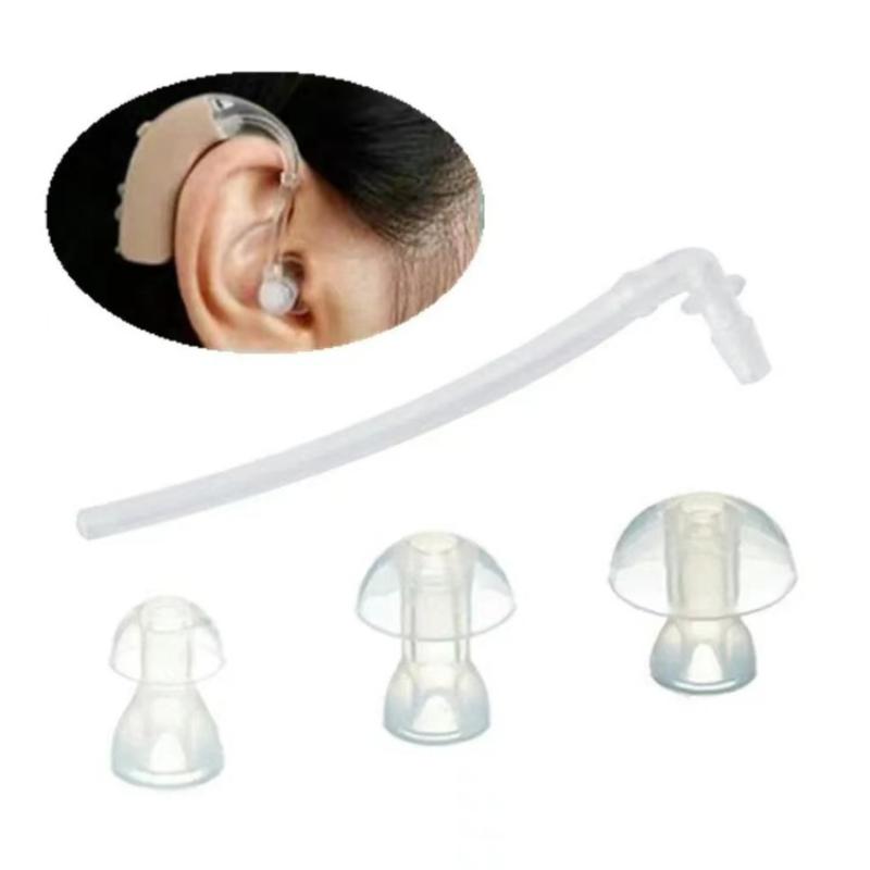 携帯型補聴器交換部品 1セット シリコン製ソフトイヤーチップ - Silicone Ear Tip Replacement のレビューと価格