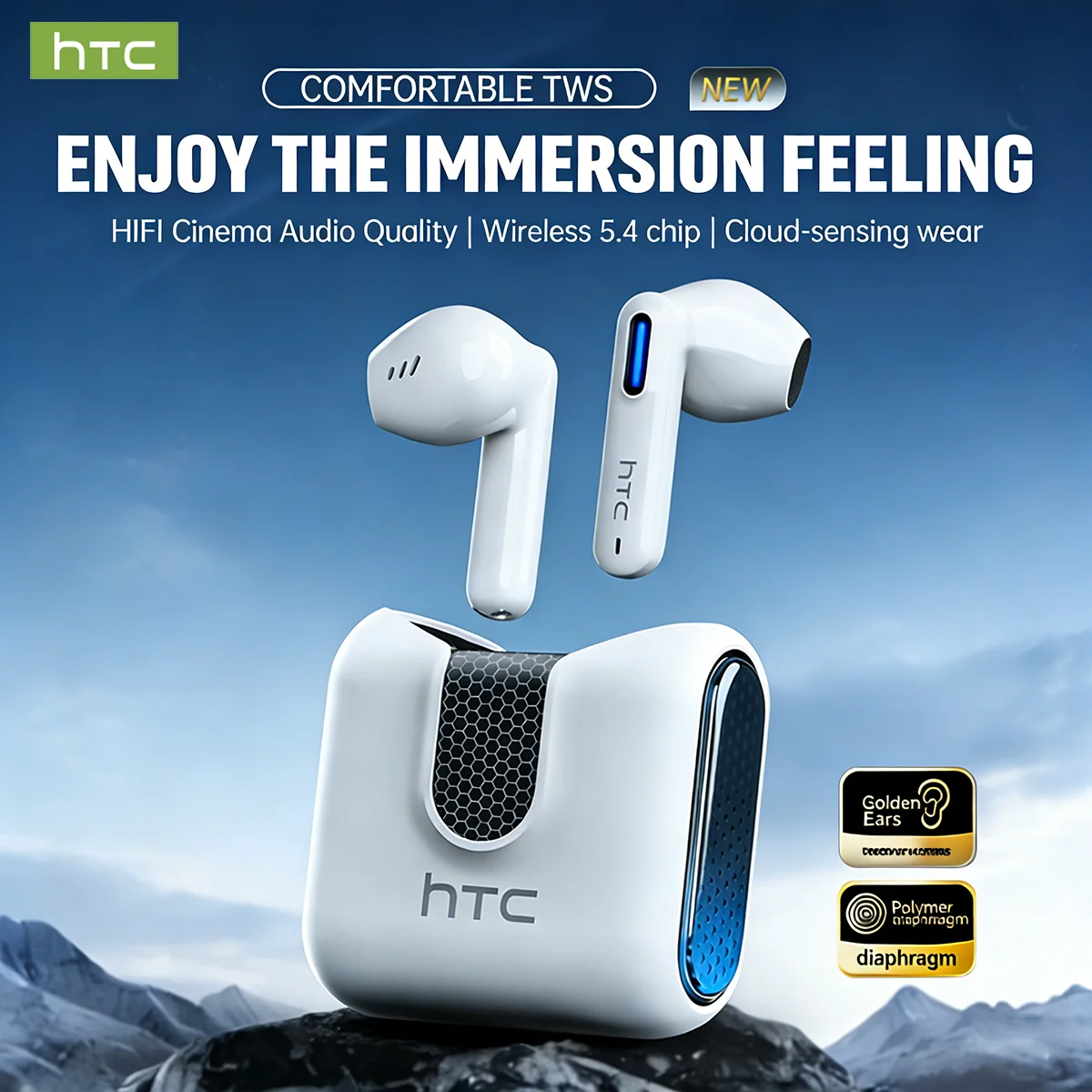 HTC NE49 Bluetooth イヤホン V6.0 T - Bluetooth Headset On Ear のレビューと価格