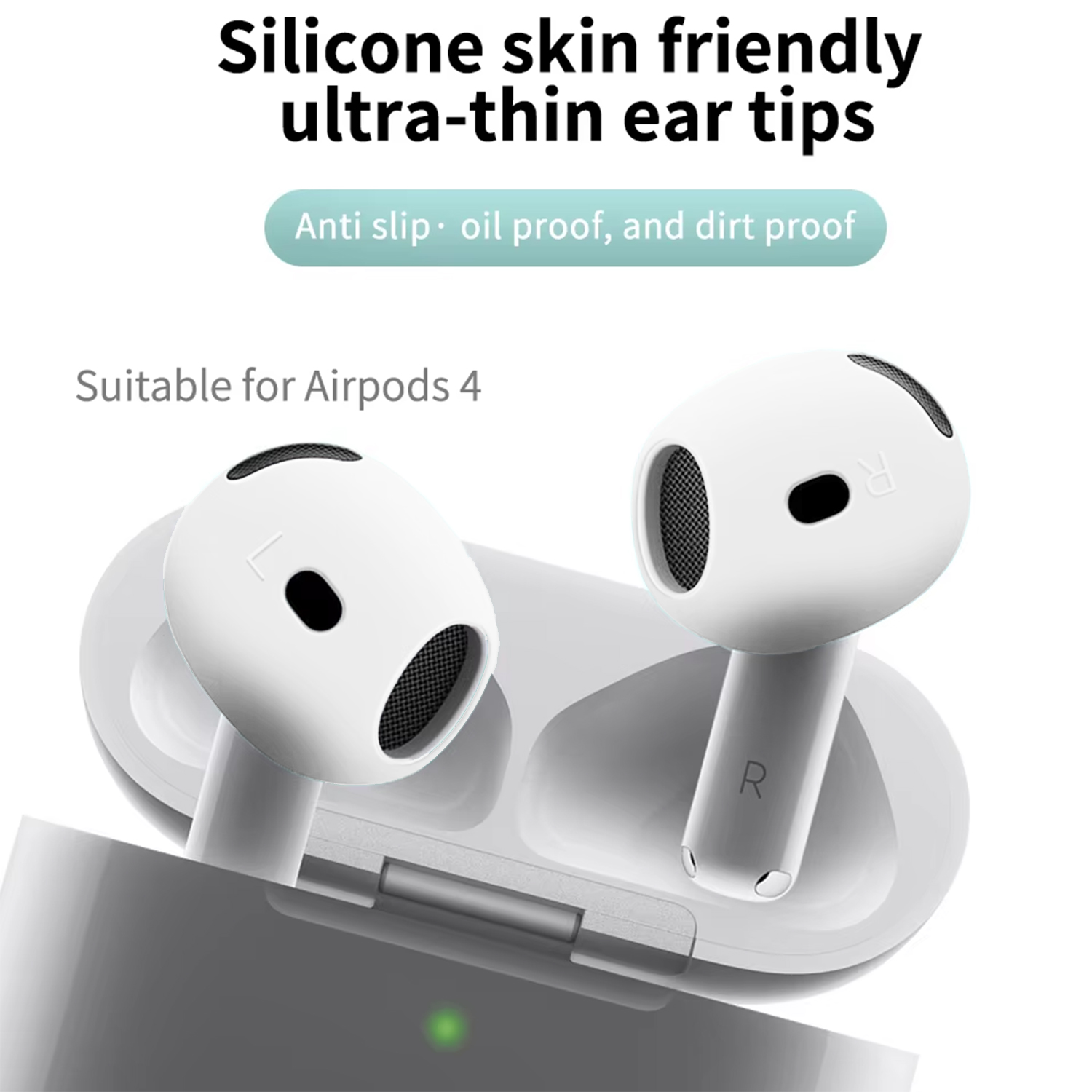 3 ペアの滑り止め保護イヤーチップ Apple AirPod - Silicone Ear Tip Replacement のレビューと価格