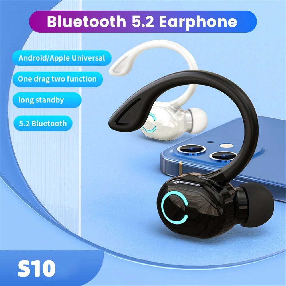 Bluetooth 5.2 ワイヤレスヘッドセット片耳フック - Bluetooth Headset On Ear のレビューと価格