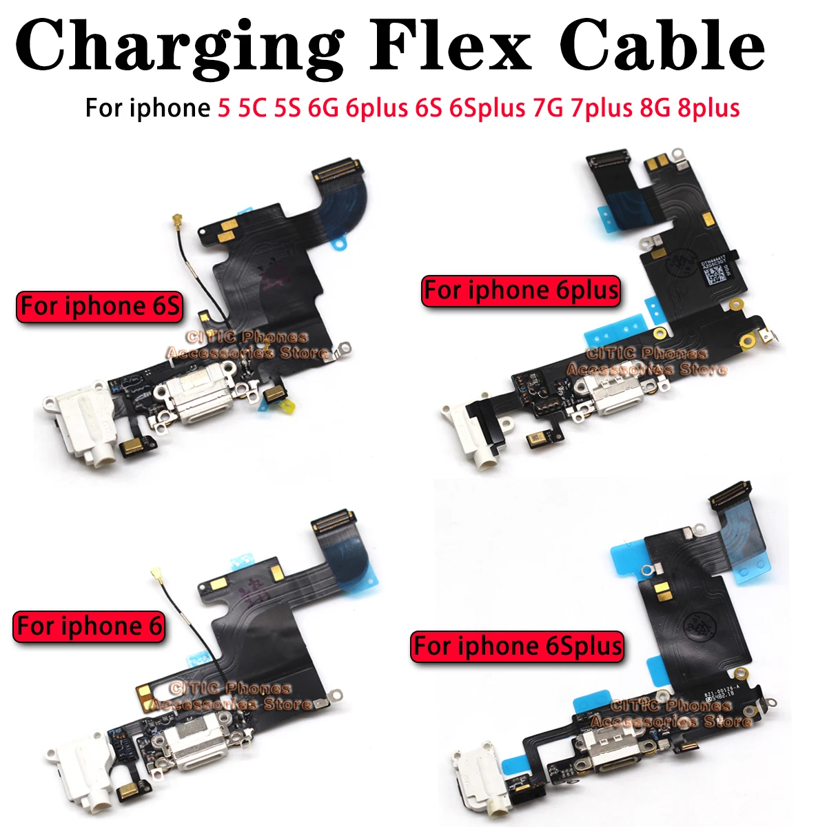 iPhone 6/6S/7/8 Plus/5S/C対応 充電 - Wired Earphone Mic のレビューと価格