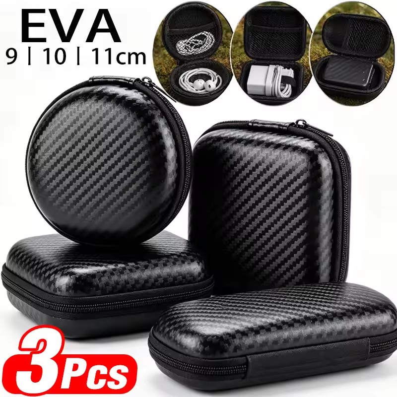 EVAハードシェル防水ケーブル充電器オーガナイザーバッグケー - Headphone Case Hard のレビューと価格